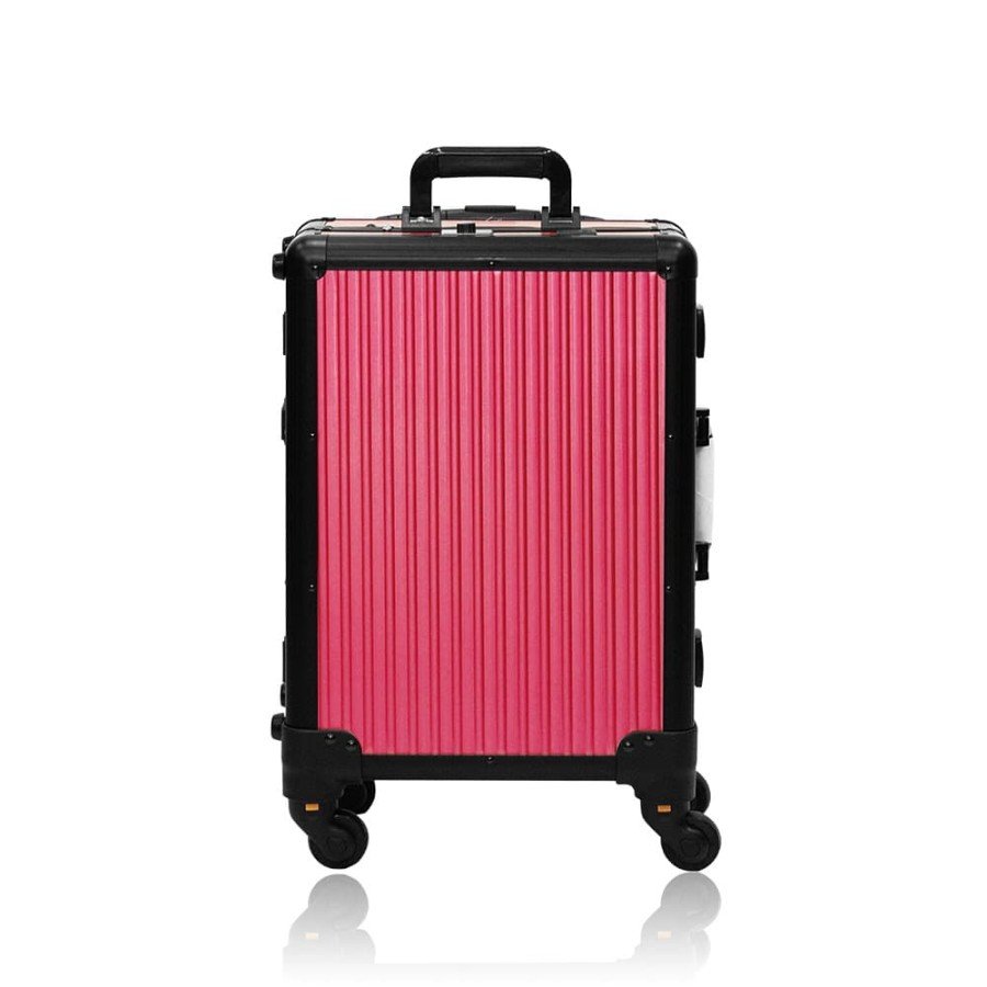 Armando Caruso 9556 Dark Pink Stripes Cabin Beauty Case